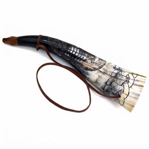 Cuerno Vikingo Ecológico de la Mejor Calidad, Sonido Profundo, Pulido a Mano, Forma Natural, Cuerno de Búfalo Duradero, Artesanía - Product Image 4