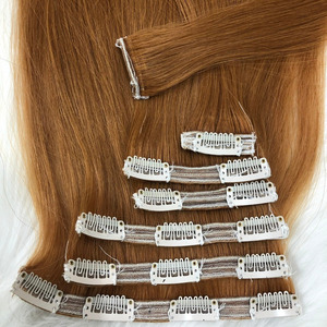 Superoferta para cabello rubio 100% virgen vietnamita con extensiones de clip, súper sedoso y suave, listo para enviar. - Product Image 6