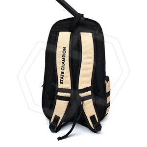 Mochila Deportiva de Nailon Personalizable con Patrón de Letras, Cierre de Cremallera Impermeable, Asa Retráctil Unisex, Calidad Premium, Diseñada para Béisbol - Product Image 2