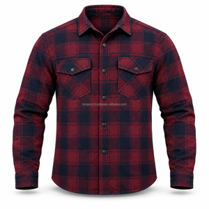 Premium Motorbike <b>Flannel</b> Shirt Featuring Kevlar Lining Practical Styling & Strong Construction For Touring Riding & Casual Wear - Product Image 5