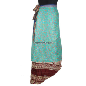 Long Length Beach Wear Magic <b>Wrap</b> <b>Skirt</b> Silk <b>Wrap</b> <b>Skirt</b> <b>Wrap</b> Around Boho Stylish Multi Color Summer Wear Comfortable Fashion - Product Image 2