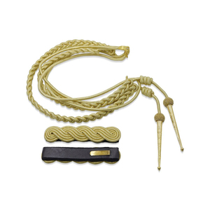 Cordón de Hombro Aiguillette Premium, Cordón Trenzado Personalizado en Color Oro y Plata, Banda para Ceremonia, Accesorios de Ropa al por Mayor OEM ODM - Product Image 5