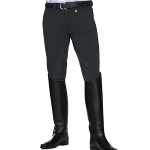 Pantalon d'équitation taille haute pour femme, couleur unie, coupe ajustée avec poche standard pour l'équitation - Product Image 4