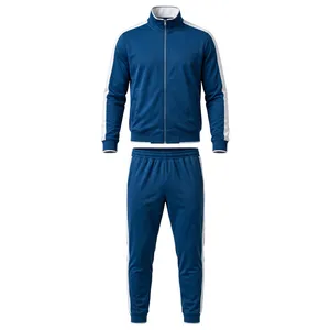 <b>Men's</b> <b>Royal</b> <b>Blue</b> Hooded Fleece Pullover <b>Jacket</b> Cotton Loose Fit Casual Plus Size Lightweight Outerwear - Product Image 1