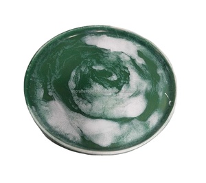 Assiette à fruits en résine pour la maison, l'hôtel, le restaurant, bol blanc, design créatif, bol à salade en résine fait à la main - Product Image 1