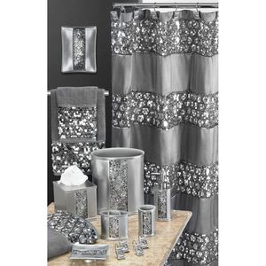 Tappetino da Bagno di Lusso Contemporaneo, Moderno Tappeto Argento per Bagno con Design Unico, Elegante Arredo Doccia, Collezione Classica di Tappetini da Bagno - Product Image 2