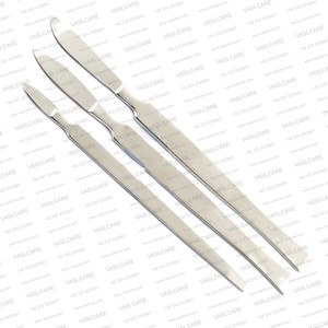 Lot de 3 Couteaux à Scalpel Médical à Lame Fixe avec Manche – Outils Chirurgicaux pour la Coupe des Tissus Cutanés par Vaslcare - Product Image 1