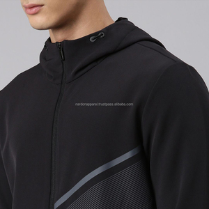 Nardon ropa personalizada al por mayor ligero de secado rápido estiramiento Softshell impermeable deportes correr entrenamiento chaqueta cortavientos - Product Image 6