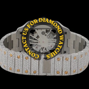 Reloj de pulsera estilo hip hop con diamantes, muy popular, para hombre, disponible al mejor precio del mercado. - Product Image 2
