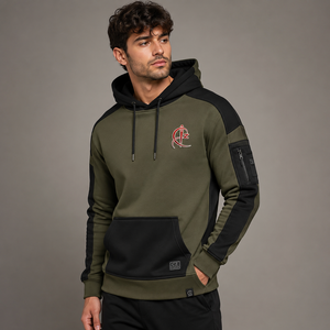 Sweat à capuche personnalisé pour homme, vêtements streetwear d'hiver, avec tissu polaire léger, coupe régulière, texture douce, respectueux de l'environnement - Product Image 1