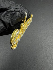 Colgante con Nombre Personalizado, Plata de Ley 925, Moissanita, Estilo Hip Hop, Joyería de Lujo, Chapado en Plata, Unisex, Claridad VVS - Product Image 6