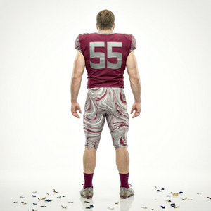 Wholesale American Football Uniform Jersey with Short Set Moisture Wicking Fabric Sportswear with OEM Services - Product Image 4