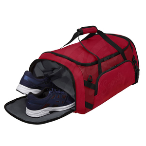 Sac de sport moderne rouge pour adultes, en tissu Oxford durable, avec plusieurs poches et bandoulière - Product Image 3