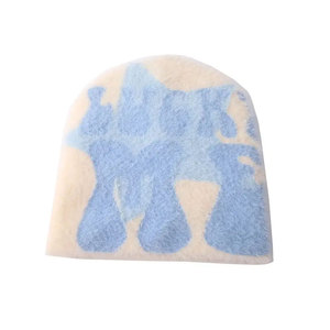 High Quality Winter Plain Dyed Custom <b>Beanie</b> Hat 100% Acrylic Warm Knitted <b>Beanie</b> Custom Logo - Product Image 4
