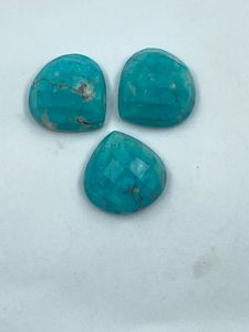 Turquoise howlite en forme de poire, 3 pièces, 22,74 carats, meilleure qualité pour la fabrication de bijoux - Product Image 4
