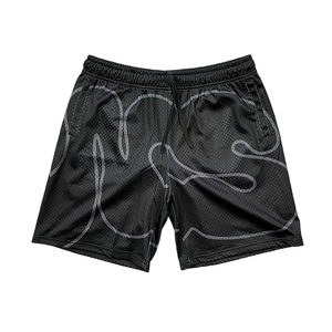 Customized Wholesale Sublimation Printing Men's Gym Sports Shorts Blank Mesh Fabric Breathable Club Team Basketball Shorts - Product Image 2