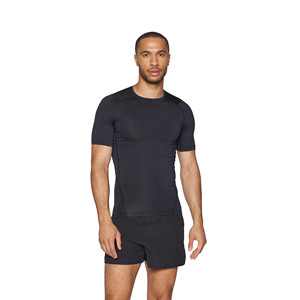 T-shirt à manches courtes pour homme, coupe ajustée, respirant, anti-rétrécissement, séchage rapide, éco-responsable, avec logo personnalisé imprimé numériquement sur le devant - Product Image 2