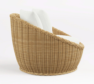 Elegant <b>Lounge</b> <b>Chair</b> With Cushions Elegant Woven Accent <b>Chair</b> Boho Home Seating Furniture OEM ODM Wholesale - Product Image 3