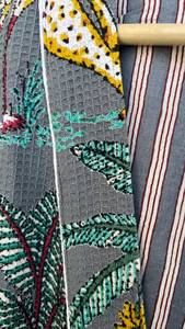 Bata Kimono de Algodón con Estampado Floral, Bata de Spa, Suave y Absorbente, Corte Holgado, Ropa para el Hogar - Product Image 3