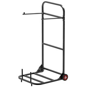 Carrello Porta Sedie in Metallo Pieghevole Multifunzione con Capacità di 100 LBS, per 10 Sedie, Ideale per Hotel - Product Image 6