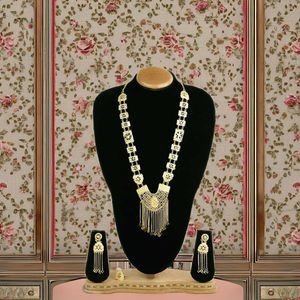 ชุดสร้อยคอยาวชุบทอง 14K 18K 24K ขายส่ง, ชุดเครื่องประดับทองแบบดั้งเดิม, ชุดเครื่องประดับแฟชั่นทองเหลืองชุบทอง - Product Image 3