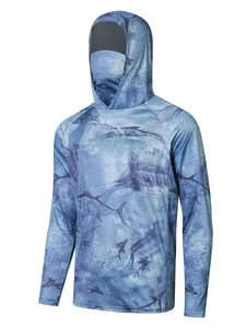 Camisa de Pesca con Capucha y Manga Larga para Hombre, Protección UPF 50, con Estampado por Sublimación, Protección Anti-UV, Transpirable, de Secado Rápido, para Actividades al Aire Libre - Product Image 2