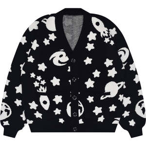 Chemisier léger en maille à col en V et boutonnage long, respirant, pour femme, tombé fluide, collection printemps, pull fluide pour femme - Product Image 1