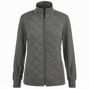 Blouse médicale matelassée personnalisée avec logo, uniforme d'infirmière, veste de médecin à fermeture éclair intégrale, blouses médicales en gros pour professionnels de la santé - Product Image 2