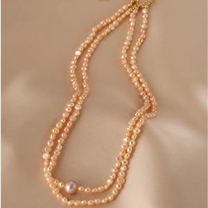 Collar Versátil de Estilo Francés Artístico Retro para Mujer, Barroco, Plata Triturada, Perla de Agua Dulce, Belleza Natural - Product Image 3