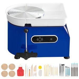 Machine à modeler l'argile 450W, tour à poterie de 11 pouces avec vitesse réglable 60-300 tr/min, commande par poignée et pédale, ABS détachable - Product Image 1