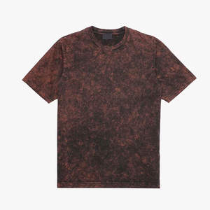 เสื้อยืดคอกลมทรงหลวมสไตล์วินเทจสำหรับผู้ชาย  พร้อมโลโก้ที่ด้านหลังคอ  ผ้าฝ้ายซาตินถักเนื้อหนา 100% - Product Image 3