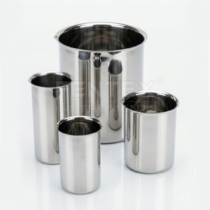 Vasos de Laboratorio Fentex de Acero Inoxidable 18/8 con Boquilla (100ml-5000ml), Acabado Espejo y Superficie Lisa, Personalizables OEM - Product Image 2