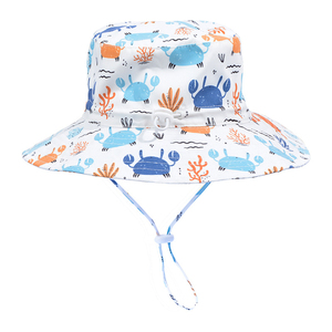 Sombrero de Sol para Niños Personalizado al por Mayor, Ajustable, con Protección UV, Sombrero de Verano con Cordón, Sombrero de Ala Ancha para Niños - Product Image 5
