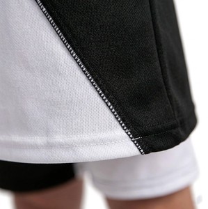 Luxury <b>Black</b> White Solid Design Outfit Meyba Sports <b>Men</b> Streetwear Trendy Breathable 100% Cotton T Shirt Matching <b>Shorts</b> Set - Product Image 3