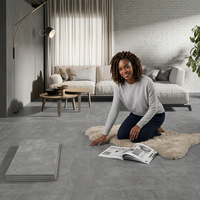 Carreaux de porcelaine rustiques gris marbré 2x4 pieds, collection pour sols et murs extérieurs, finition pierre naturelle, garantie 5 ans, 12 mm d'épaisseur, antidérapants