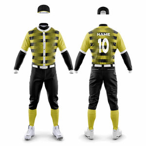 Lightweight Uniform 100% Polyester 300 Gsm Sportswear Uniform <b>Baseball</b> Training Wear Suit Custom Logo Teamwear Plain Uniform - Product Image 1