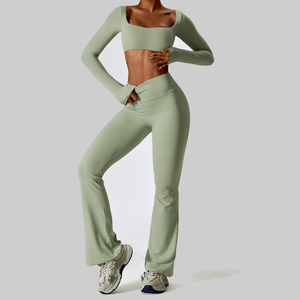 New Custom Fashion Yoga Sets Women's Sportswear Workout Sets for Women <b>Gym</b> Wear Women Sets Wholesale Rate Cheap Price 2026 - Product Image 3