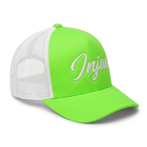 Gorra Trucker de Espuma de 5 Paneles Personalizada con Logotipo Bordado Plano, Malla Trasera, Cierre Ajustable, OEM ODM, Bajo MOQ, Venta al por Mayor, Moda Casual para Exteriores - Product Image 3