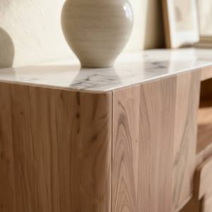 Mueble para TV Vandana Mira Terra en madera de acacia y mármol - Product Image 2