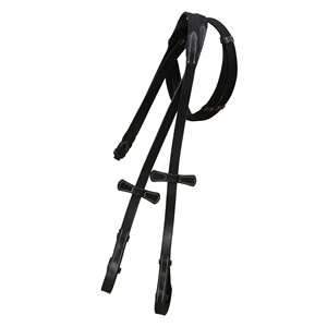 บังเหียนหนังคุณภาพสูงพรีเมียม พร้อมสายรัดจมูกแบบสแนฟเฟิลรูปเลข 8 ตกแต่งด้วยการเย็บแบบดีไซเนอร์ ทนทาน ผลิตจากสแตนเลสสตีล พร้อมสายบังเหียนแบบเว็บ - Product Image 3