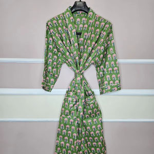 ชุดคลุมว่ายน้ำปักลายผ้าไหมสั่งทำพิเศษ สไตล์ฮิปปี้ คิโมโนยาวสำหรับฤดูร้อน ชุดคลุมบิกินี่ชายหาดสไตล์โบฮีเมียนสำหรับผู้หญิงทุกไซส์ - Product Image 1