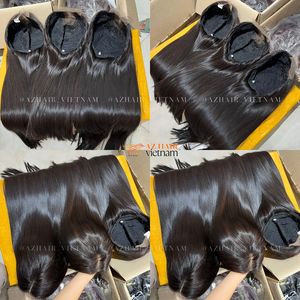 Extensiones de Cabello Humano Vietnamita Virgen Remy de Grado 12A, Color Natural, Súper Doble Trama, Sedoso y Liso, Ondulado y Recto - Product Image 5