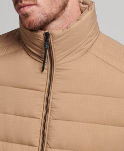 2025 Men's Puffer <b>Jacket</b> Hot Selling Lightweight Packable Bubble Coat Water Resistant Outerwear Stand Collar Front Logo (M-XXL) - Product Image 4