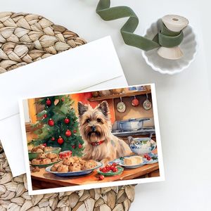 Cairn Terrier Christmas คุ้กกี้แปลกๆ A7เปล่าโน๊ตการ์ดแพ็ค8ซอง5x7ขนาด - Product Image 2