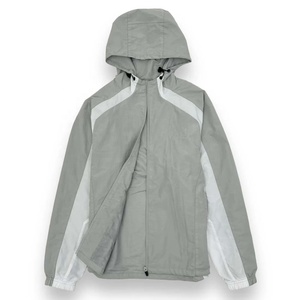 Chaqueta de lona acolchada para correr en invierno, precio económico, logotipo personalizado, transpirable, con bloques de color, con cremallera, con capucha, gruesa e impermeable - Product Image 2