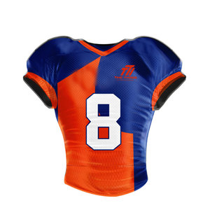 Maillot de football américain court, écologique, respirant, anti-humidité, 100 % polyester, unisexe adulte, conçu pour garder les joueurs au frais - Product Image 1