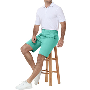 Men Golf Shorts <b>Elastic</b> Waistband Pants Soft Feel Bottoms Easy Motion Sports Clothing For Active Match Play Comfortable Wear - Product Image 5