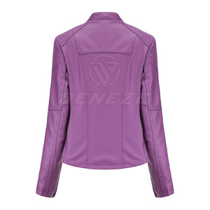 Unique Design <b>Lightweight</b> Breathable Leather <b>Jacket</b> For <b>Women</b> Hot Selling <b>Women</b> Clothing Breathable Leather <b>Jacket</b> - Product Image 3