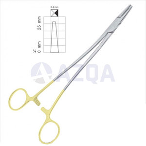 Pinza Portaagujas Baumgartner con Mango Dorado, de Acero Inoxidable, Instrumento Quirúrgico para Uso Operativo, Venta al por Mayor - Product Image 6