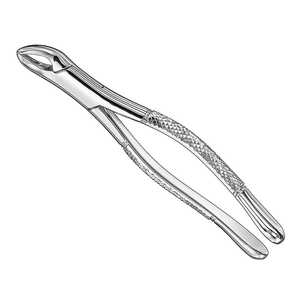 Forceps d'extraction manuels CRYER de marque personnalisée, modèle américain, taille 150S, argent, certifié CE Classe I - Product Image 1